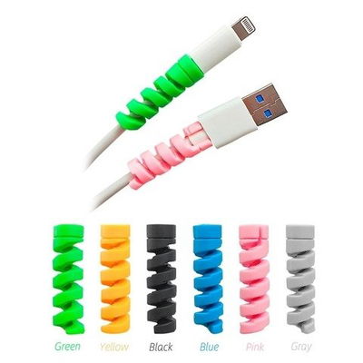 Protector De Cable Espiral De Silicona Flexible