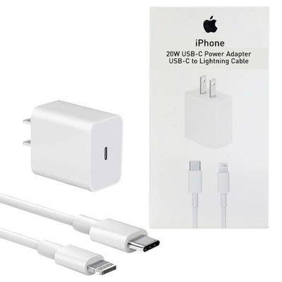 Adaptador 20w + Cable C a Lightning