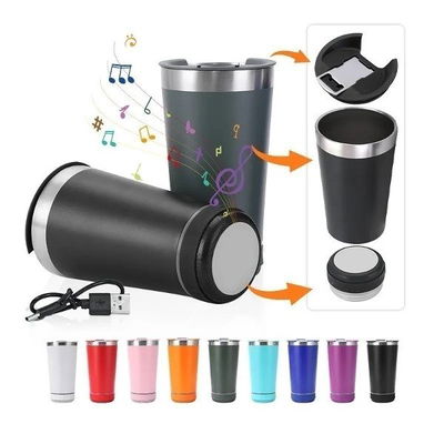 Vaso Aluminio con Parlante