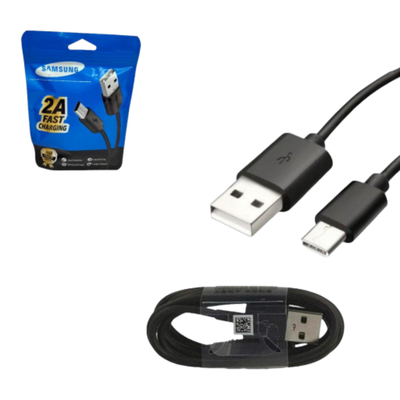 Cable Samsung 2A Tipo C Carga Rápida Bolsa Azul