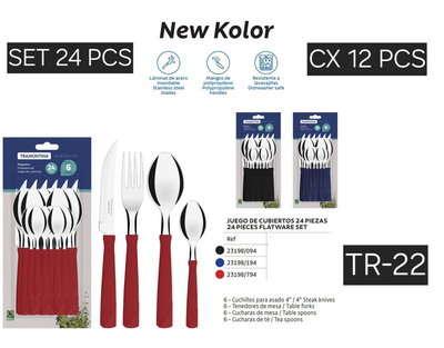 Juegos de cubiertos 24pcs