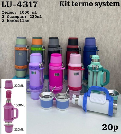 Set de termos con 2 mates 