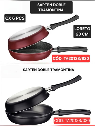 Sartén doble Tramotina
