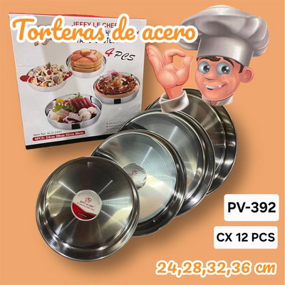 Set de tarteras (Acero inoxidable)