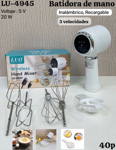 Batidora recargable