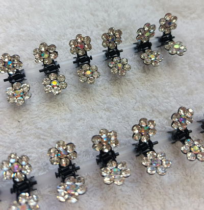 Mini Broches de Flor x12