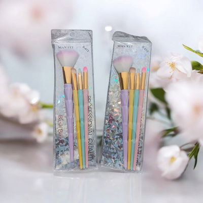 Set de Brochas de Maquillaje Pastel – Man Fei