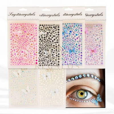 Stickers strass mariposa 
