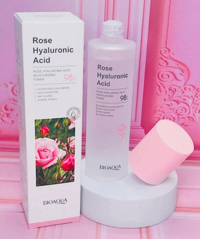 Tónico rosas y acido hialuronico Bioaqua 