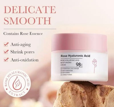 Crema de rosas y acido hialuronico Bioaqua