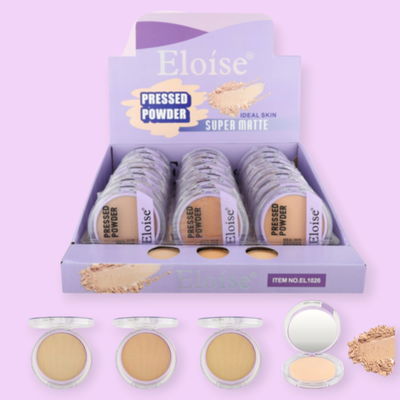 Polvo compacto con espejo y esponja Eloise 