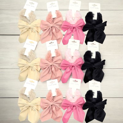 Colitas moño y peluche 