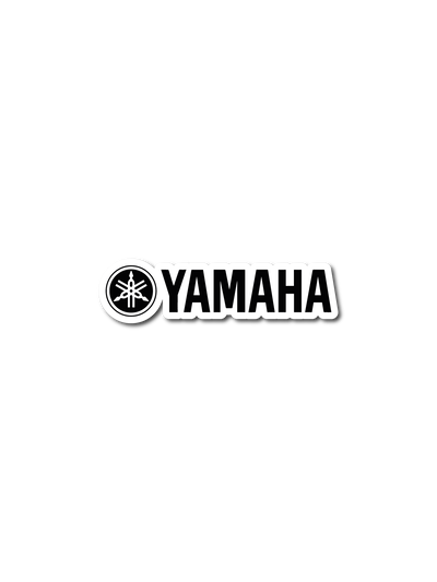 Yamaha logo chico - Blanco