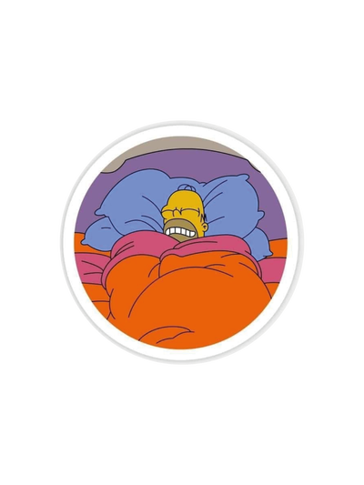 Homero acostado - Blanco