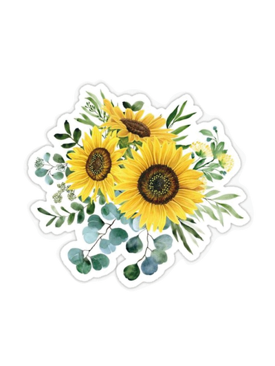 Flores amarillas - Blanco