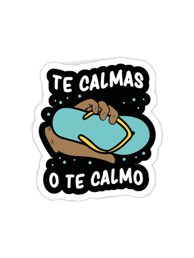 Te calmas o te calmo - Blanco