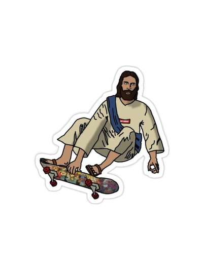 Jesús skater - Blanco