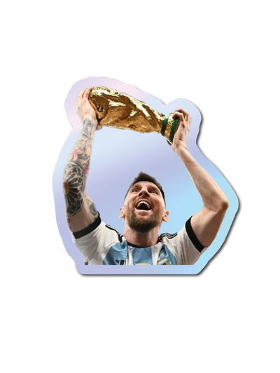 Messi con la del mundo - Holográfico 