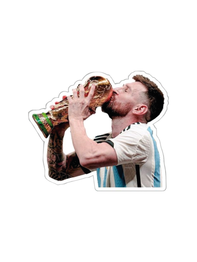 Messi con la del mundo - Blanco