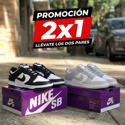 2x1 - NIKE DUNK LOW NEGRA + GRIS