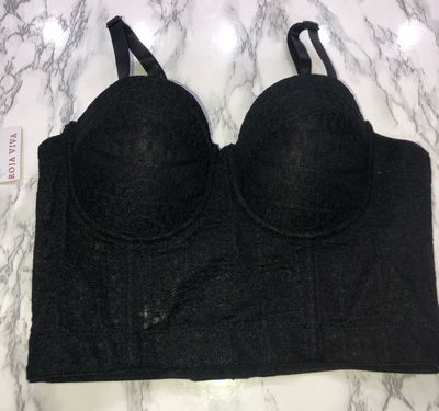 Corset encaje negro (85/90/95)