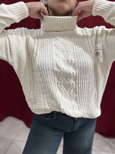 Suéter polera oversize