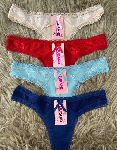 Cola les de algodón con puntilla packs X2 (M/L/XL) 