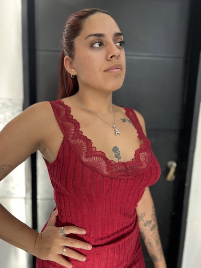 Camisón con puntilla (L/XL/XXL)