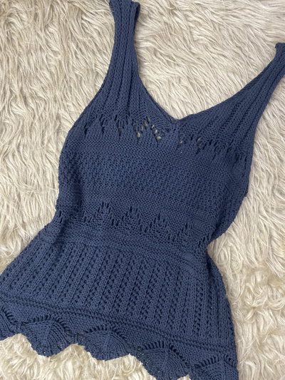 MUSCULOSA DE HILO TEJIDO (talle único)