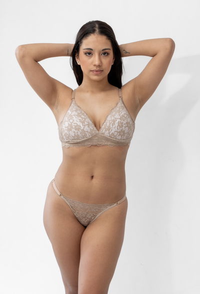 Conjunto triángulo Soft encaje (85/90/95/100) 
