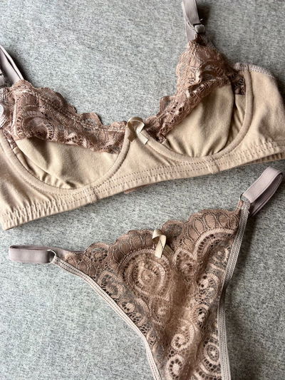 Conjunto bralette con aro (90/95/100)