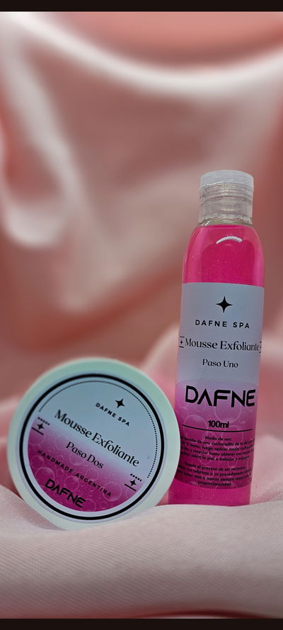 Mousse exfoliante paso 1 y 2