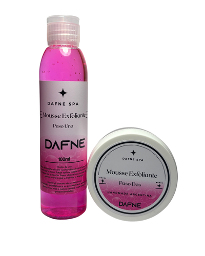 Mousse exfoliante paso 1 y 2