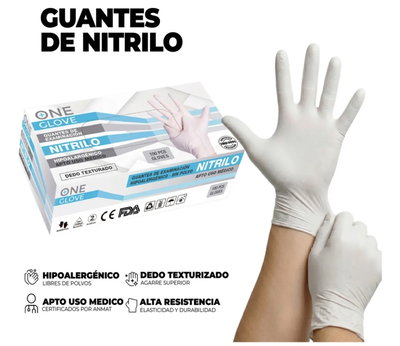 Guantes de NITRILO BLANCOS