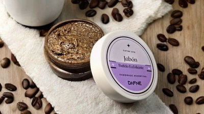 Jabón batido exfoliante cafe