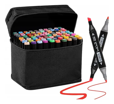 Set de 80 Marcadores Doble Punta