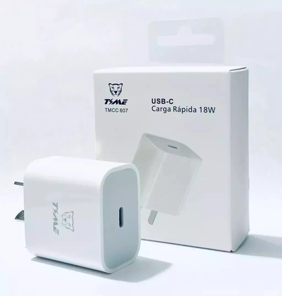 Cargador TIME USB Tipo C 18W