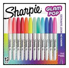 Marcadores Sharpie x12 Glam Pop
