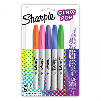 Marcadores Sharpie Glam Pop x5