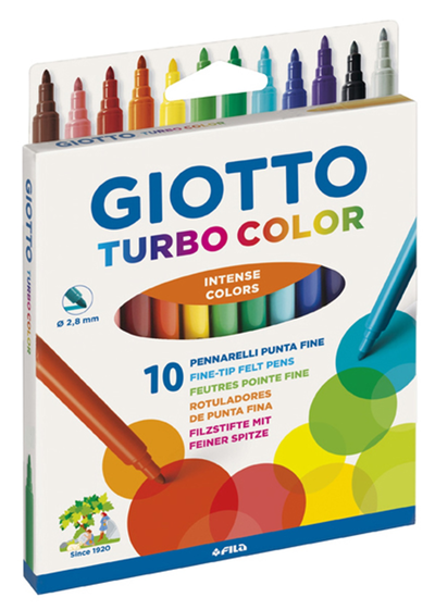 Marcadores Giotto Turbo Color x 10 Colores