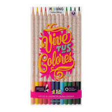 Lapices Mooving x 12 Colores