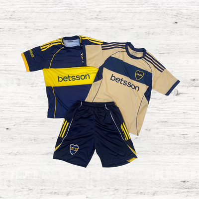 COMBO CAMISETA + SHORT BOCA JUNIORS