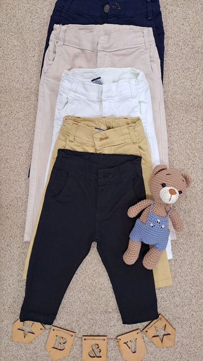 Pantalon gabardina corte chino