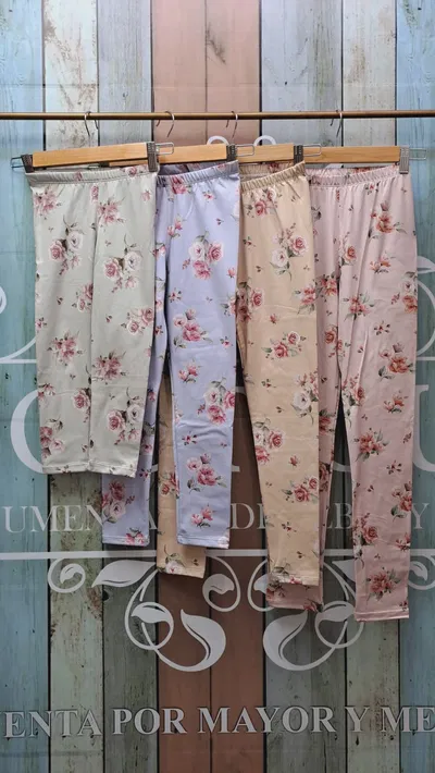 Calza frizada estampada 