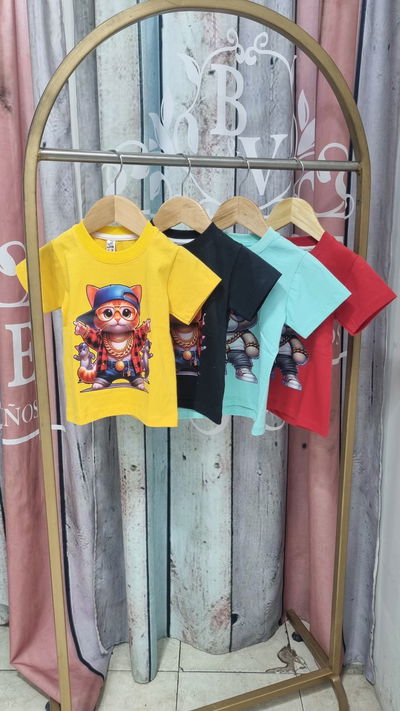 Remera algodón oso