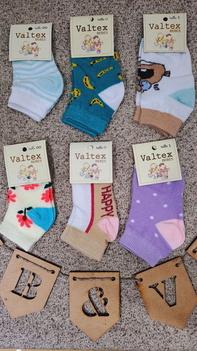 Madias soquetes estampados bebés