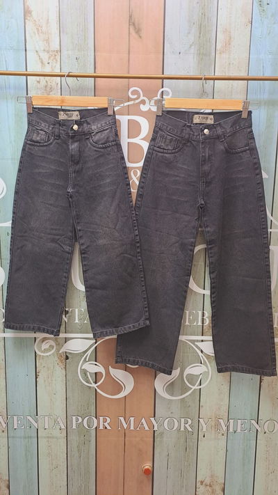 Jean baggy gris