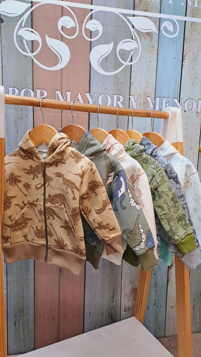 Camperas algodón friza estampadas