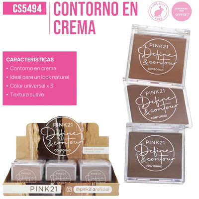 Contorno en Crema PINK21