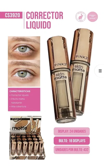 Corrector de ojeras PINK21